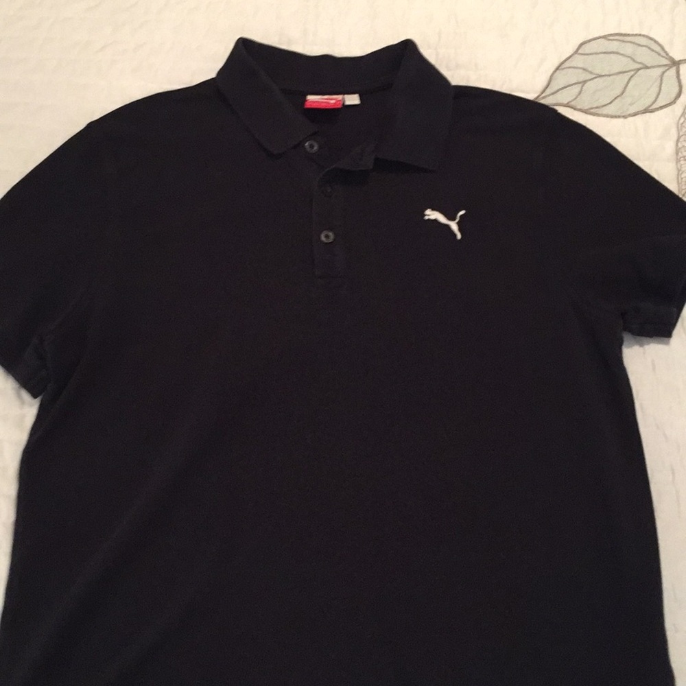 Puma Men’s Black Polo shirt size L (fits like M)